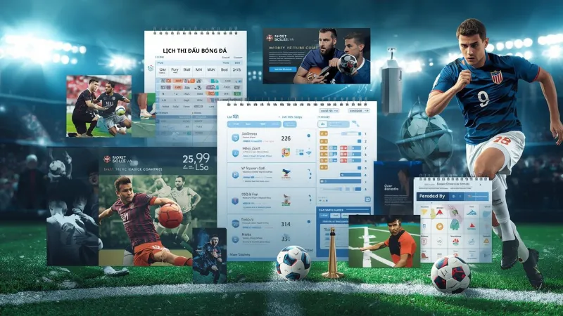 lịch thi đấu bóng đá mỗi ngày